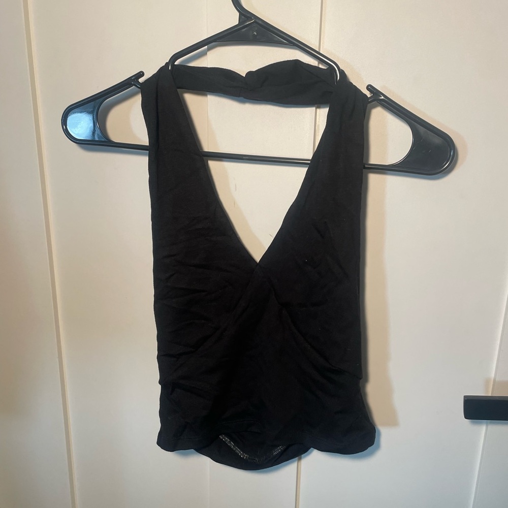 Black Halter top